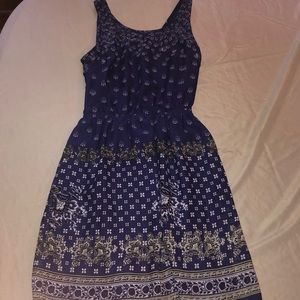Detailed Blue Dress